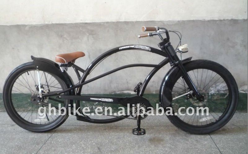 24&quot; Homem e Dama Moda Chopper Beach Cruiser Bike Bicicleta com Peso Brilhante de 19kg