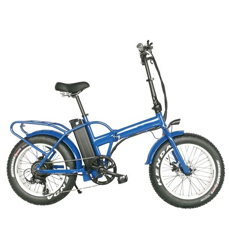 20 &quot;Bicycle elétrica dobrável com motor de eixo traseiro 48V 500W Motor 14AH bateria de lítio e 40KM / h velocidade máxima