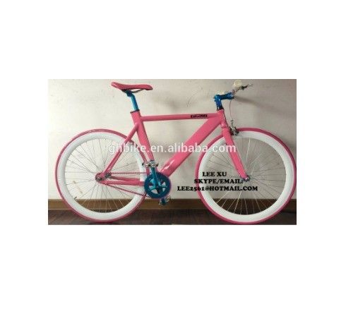 Lightweight Aluminium Fixed Gear Bike 2020 Pink 700C para uma viagem fácil e divertida