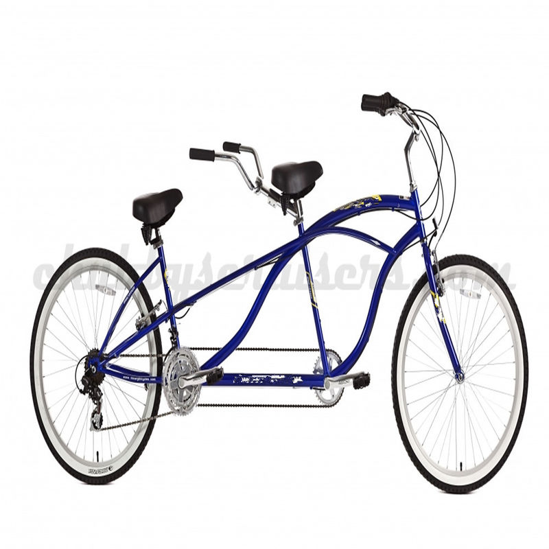 OEM 26 Inch Adult Tandem Beach Cruiser Bike com 1,8m de comprimento e 300kg de capacidade de carga