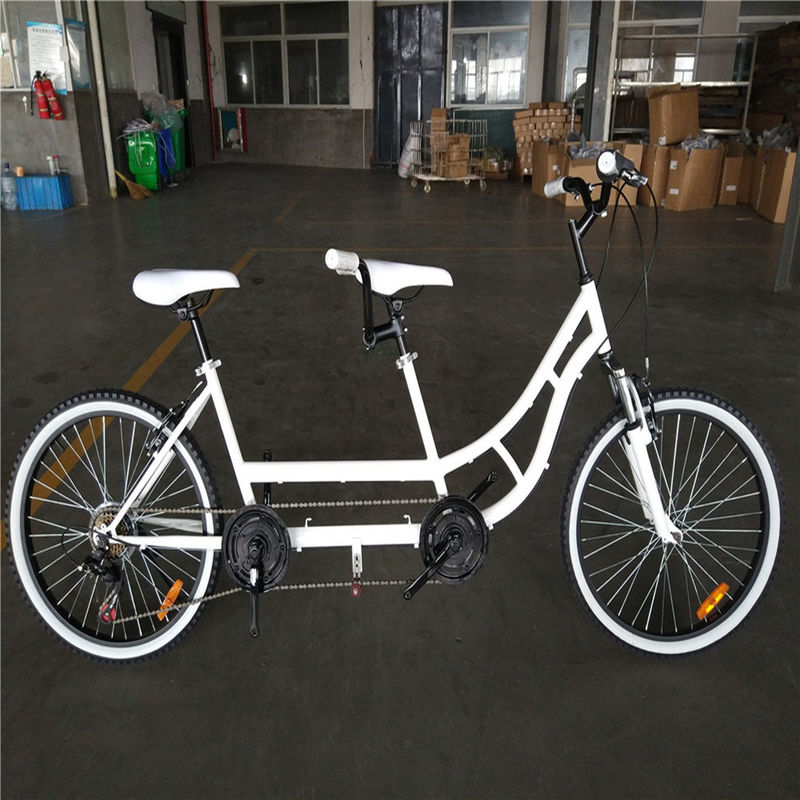 Almofada de alumínio 24 polegadas bicicletas de duplo assento Tandem para turismo e turismo em família