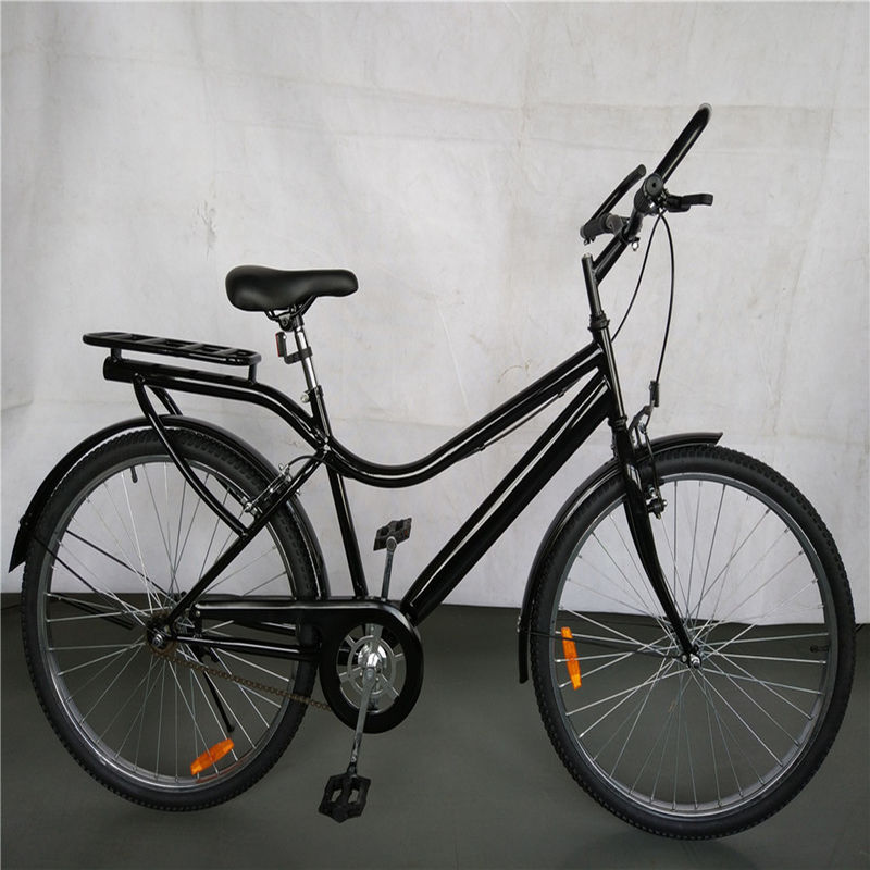 1.7m comprimento preto cor única velocidade passo através de bicicleta híbrida 17kg peso bruto