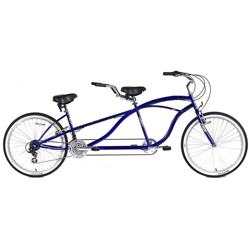 Melhore a sua experiência de ciclismo com a nossa Bicicleta Tandem de 6 Velocidades de 26&quot; para duas pessoas