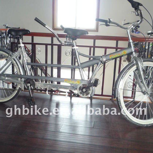 Estrutura de aço e garfo 26 polegadas Tandem Bike com 26 &quot;x2.125 pneu Alumínio Alumínio Rim