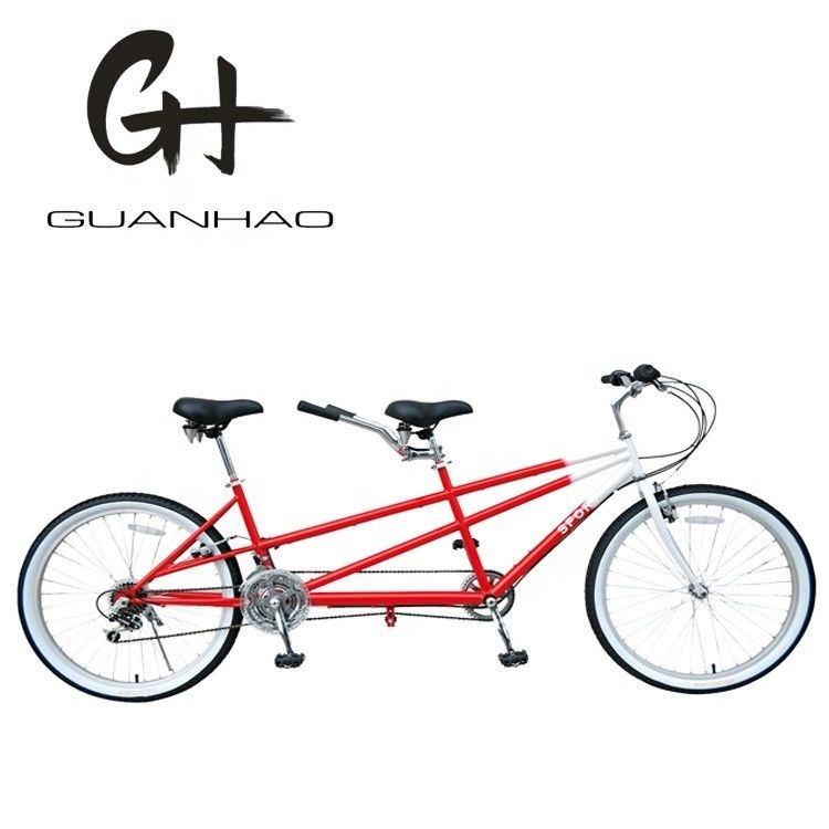 Double V Brake 26&quot; 18 velocidades Hi-Carton Frame de aço CE Onsale desconto tandem dois lugares duas pessoas bicicleta