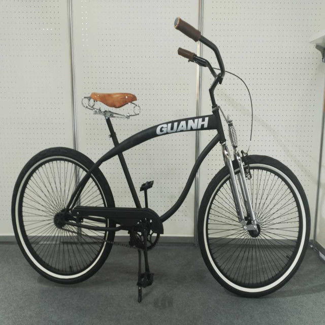 26 polegadas Homens de velocidade única Vintage Spring Fork Beach Cruiser para Flatland competição