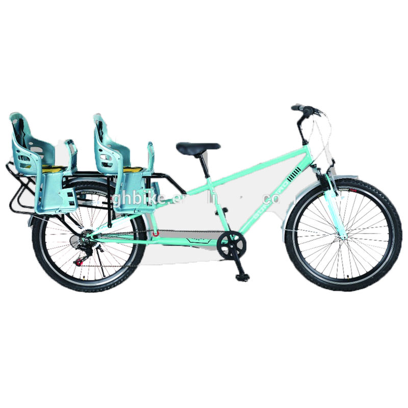 21 velocidades de engrenagem bicicleta tandem para dois pilotos design dobrável sem rodas de treinamento