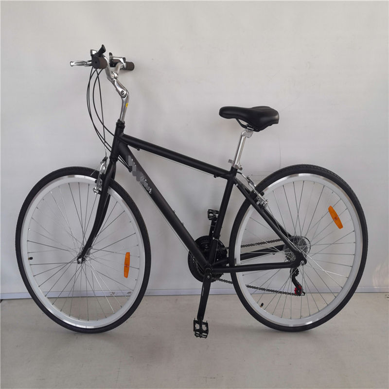 Liga de alumínio 21 Gear Homens Hybrid Bike City Cruiser Bikes Unisex Bicicleta 700C Double V Brake
