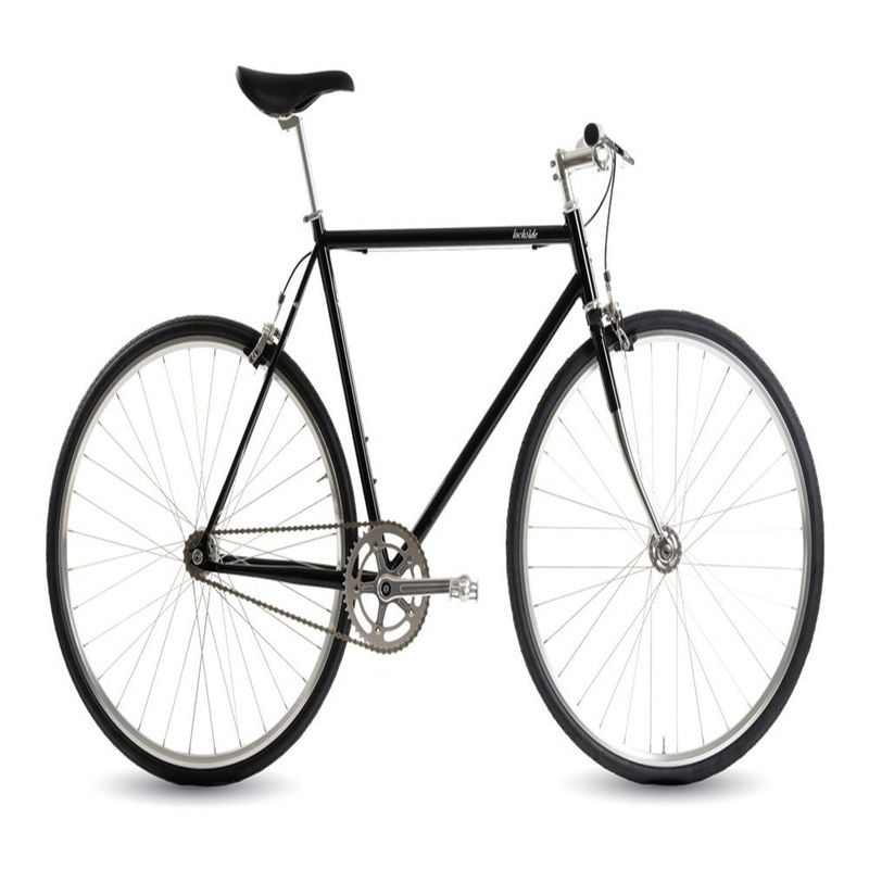4130 Chromoly Single Speed Retro Mens Step Through City Cruiser Bike com tamanho de roda 700C