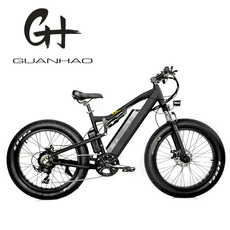 26*2.2 Kenda Pneus 48V 17AH Full Suspensão Bicicleta de Montanha Elétrica 1000W BaFang Motor