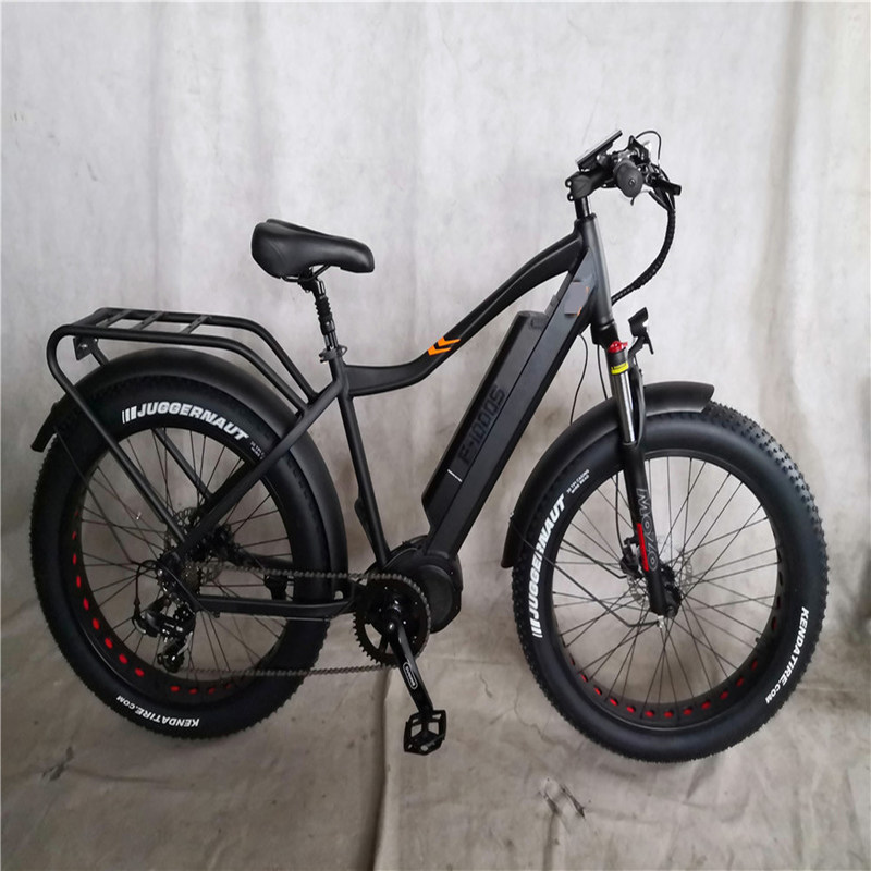 Pneus para Adultos Gordos Ciclo E Ebike Bicicleta Elétrica 48V 1000W 21A Central Mid Drive Motor 26 polegadas