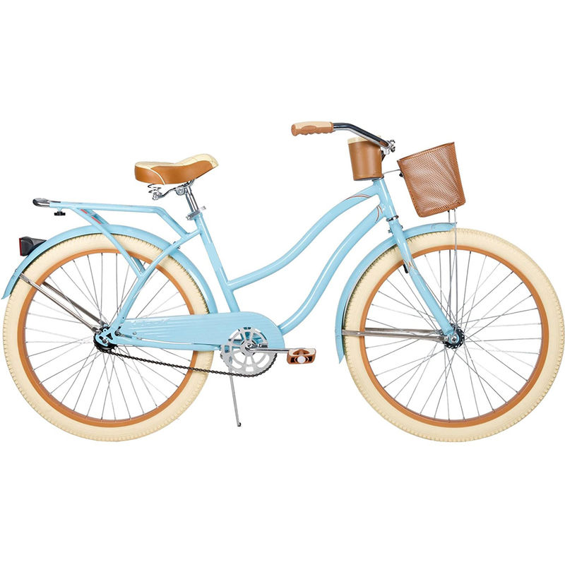 26&quot; Cruiser Bike Feminino Gloss Azul Sem Forquilha Suspensão Padrão Tipo Pedal