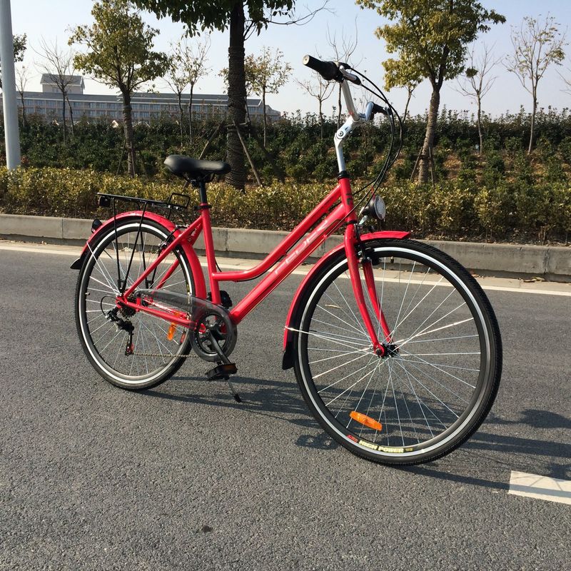 Rua 28 polegadas Ofo 7 velocidades Retro senhoras mulheres menina CE estilo holandês White City Bike