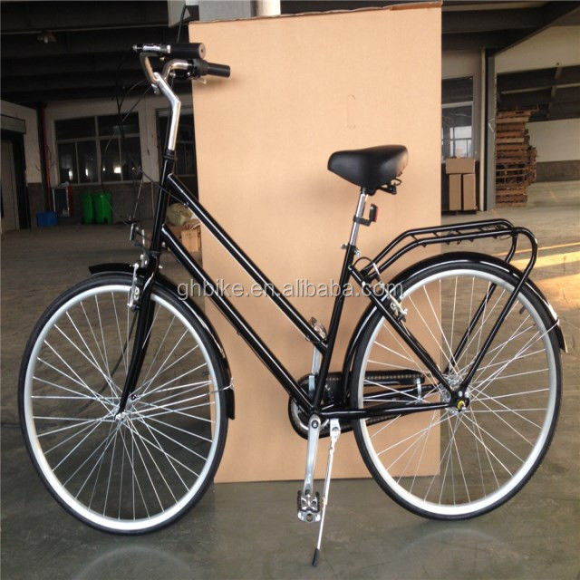 17kg Preto Cor 3 Gear City Bike para Mulheres Bicicleta City Bike Mulheres Bicicletas Cor Negra