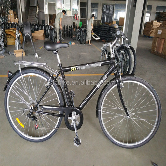 Bicicleta híbrida para adultos 700C 6 velocidades Lady City Cruiser Bicicleta com peso bruto de 17 kg