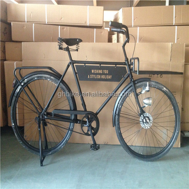 Quando Hub e borda de alumínio equipado single speed estilo vintage retro bicicleta masculina