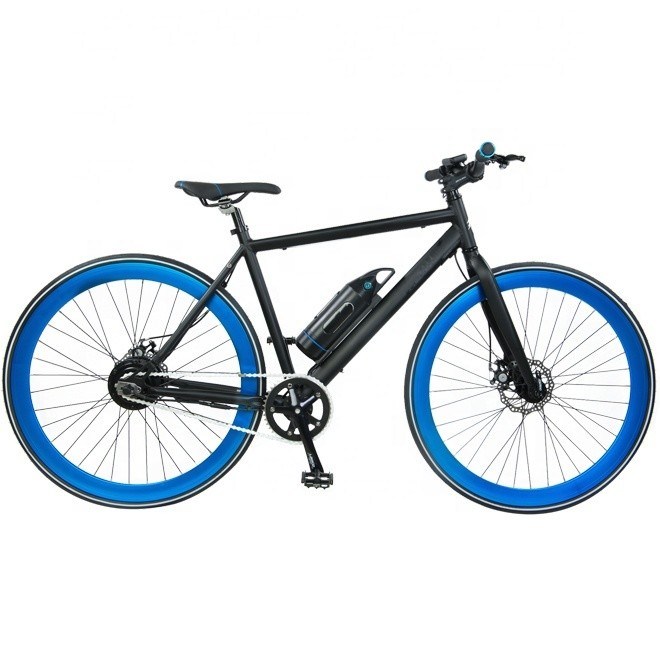Quadro de alumínio 700C Single Speed 500W 48V 10AH Bateria de lítio bicicleta elétrica para a cidade