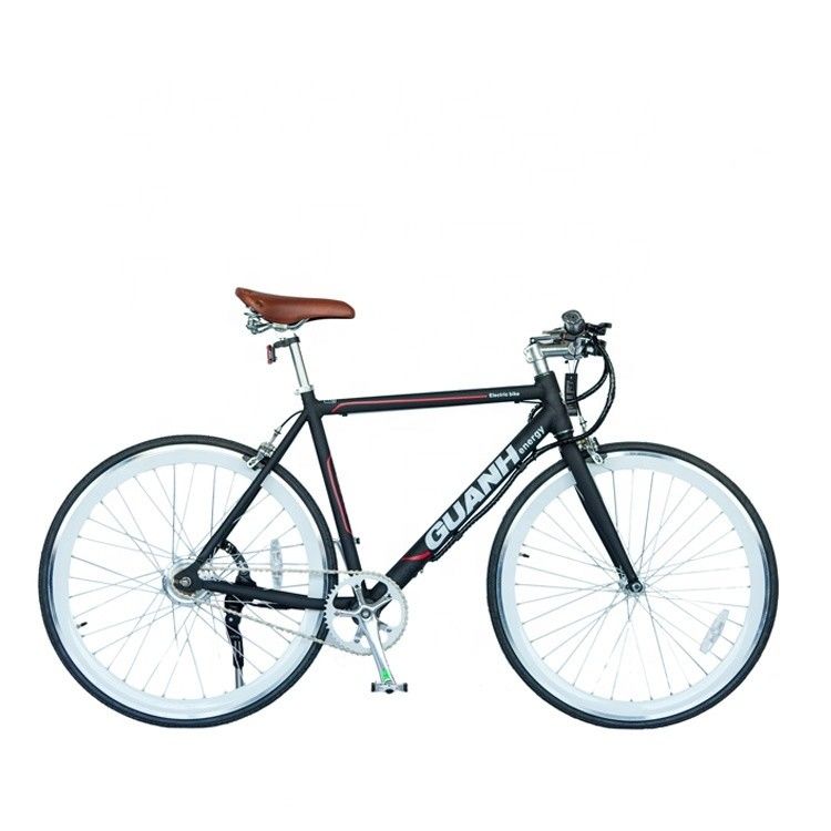 Cidade 700C 25KM/H CE 36V 8AH Bateria de lítio OEM personalizada 250W Europa Cidade de velocidade única Homens adultos Bicicleta de bateria oculta elétrica