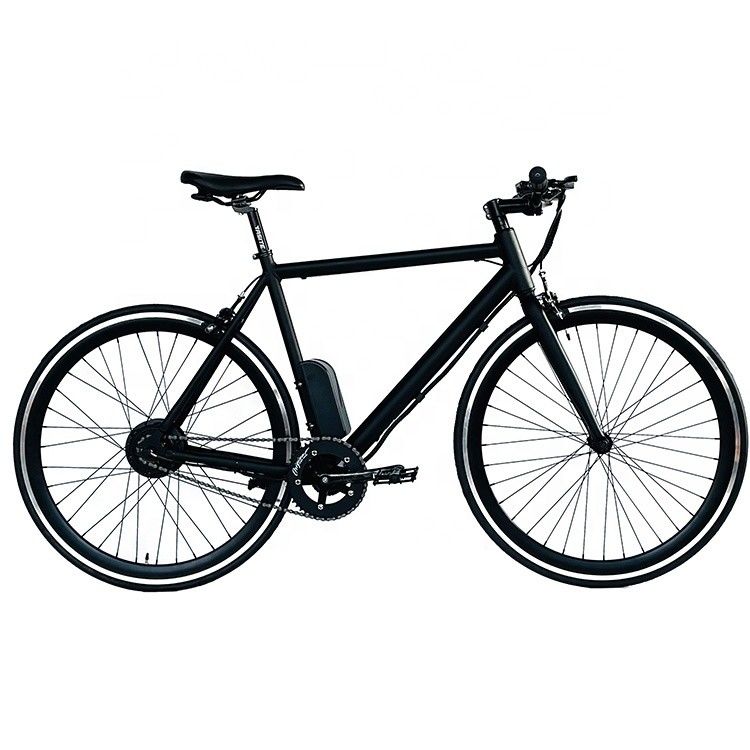 700C 350W 36V 8.8AH Alumínio CE OEM Customizado Europa Elétrica Single Speed Homens Bicicleta