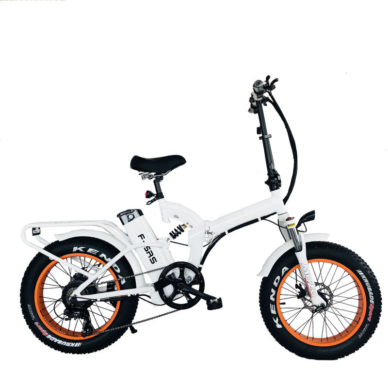 20&quot; Full Suspension Electric Snow Bike com bateria de 48V 21AH e motor traseiro Bafang de 1000W