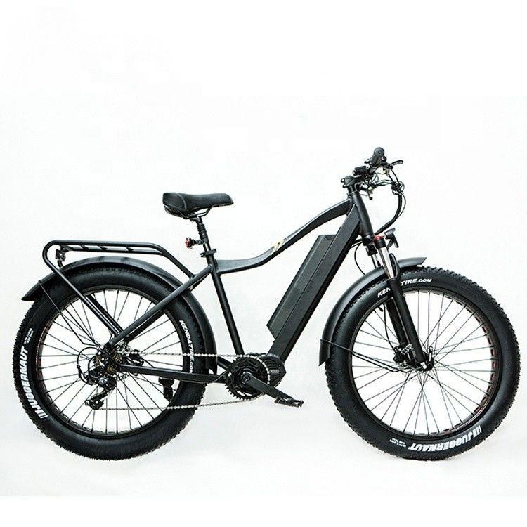 500watt 17AH Bateria 8Fun Motor Médio M600 26&quot; 4.0 pneu de neve bicicleta de montanha elétrica