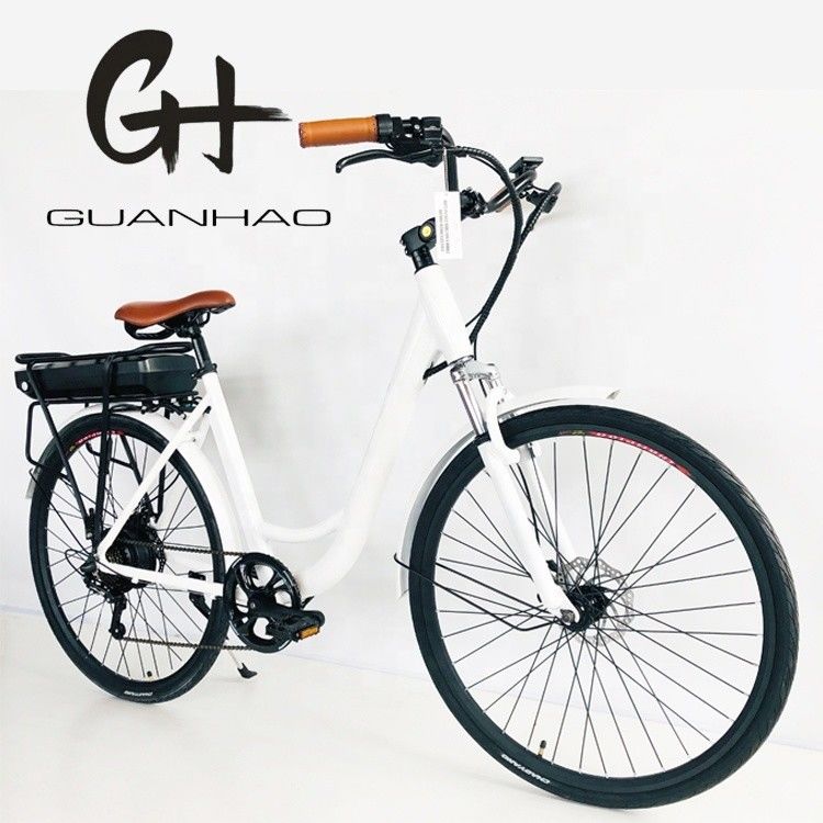EUA USD390 500W 48V 14AH Bicicleta Elétrica de Mulher com 7 velocidades e ecrã LCD