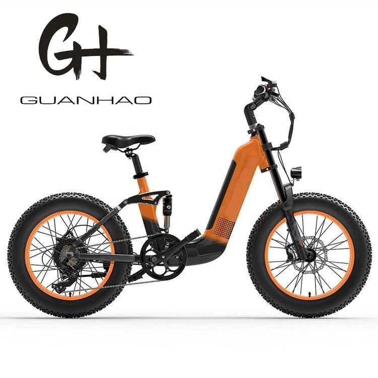 1000W 14AH Quadro de suspensão completa 20 &quot;x4.0 Gordo Pneus Grande Flat Pneus de Neve Disco Frenagem Ebike
