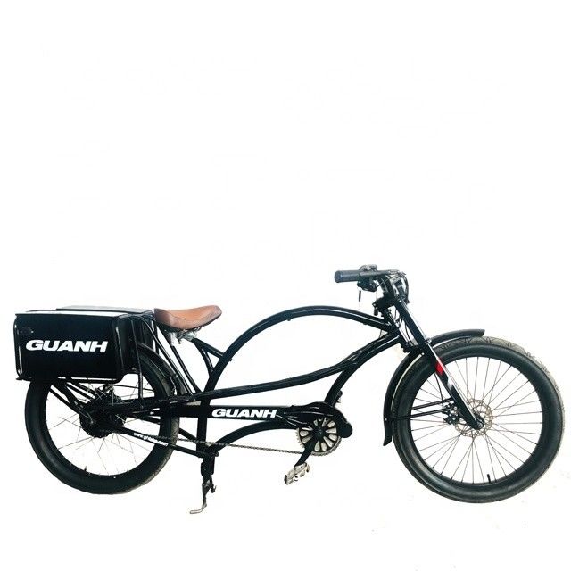 40AH Bateria Long Range Electric Chopper Bicicleta com fonte de alimentação de 48V e bateria dupla
