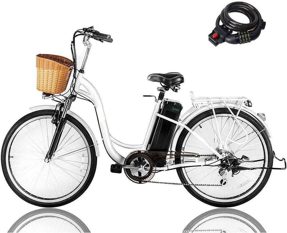 26 &quot;Tamanho de roda 6S 250W E-bike Electric Women City Bike Alimentado por bateria de lítio