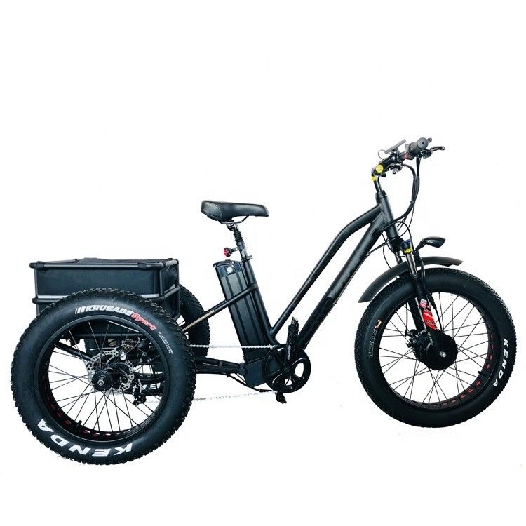 Grande potência 48V 13AH 750W 45KM/H UL2849 Bafang Motor dianteiro Elétrico Triciclo de pneus gordos 20