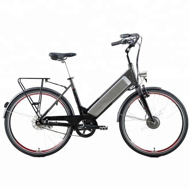 Single Speed 200-250W Green City Electric Bike para o mercado europeu 26 polegadas A2B em verde